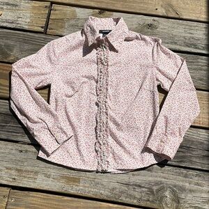 Express Floral Button Down Shirt Small